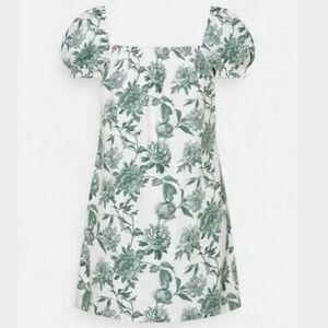 Abercrombie & Fitch Green Floral Mini Dress